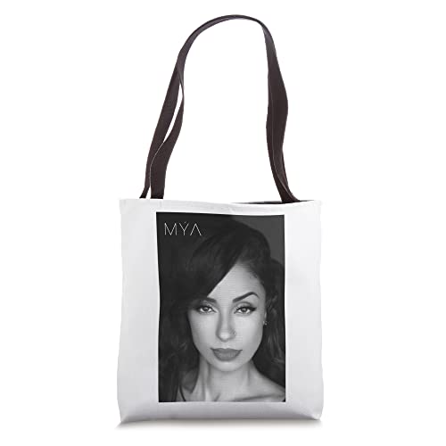 Mya Close Up Black & White Tote Bag