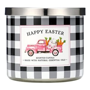 easter lilac scented candle 3 wick large jar, 14 oz