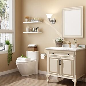 JOLLYMER White Flating Shelf for Living Room, Bedroom and Bathroom