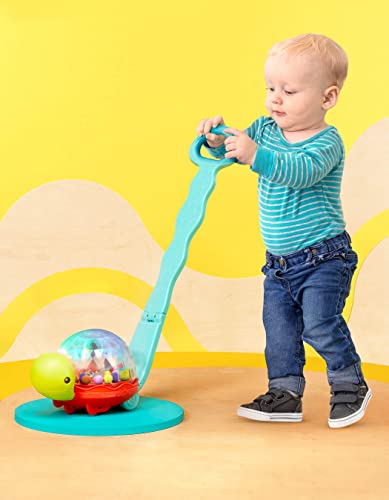 B. Play – Ball Popper & Walker – Push Toy for Baby, Toddler – Light-Up Turtle Toy for Crawling or Walking – Removable Handle – 1 Year + – Walk ‘n’ POP!