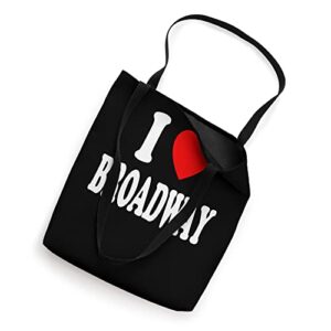 I Heart (Love) Broadway Musical Performance Song Dance Tote Bag