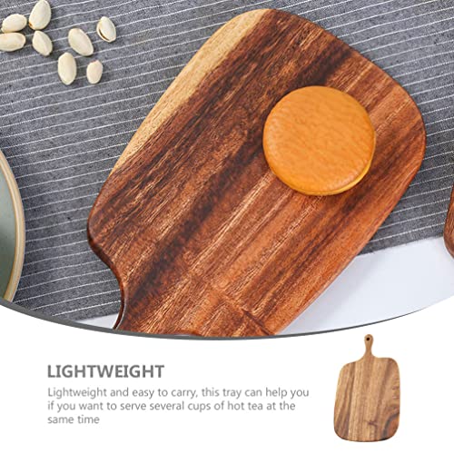 Wood Cutting Board with Handle Wooden Chopping Board Pizza Paddle Meat Bread Serving Board Charcuterie Board Chopping Blocks Dessert Tray for Fruit Vegetables Cheese