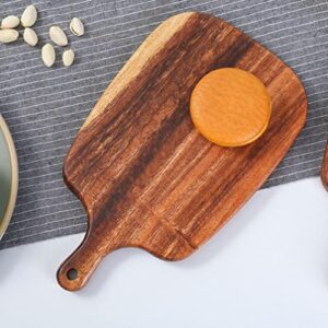 Wood Cutting Board with Handle Wooden Chopping Board Pizza Paddle Meat Bread Serving Board Charcuterie Board Chopping Blocks Dessert Tray for Fruit Vegetables Cheese