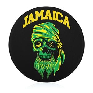 flag of jamaica printed round cutting board glass chopping blocks mats food tray for home kitchen decoration