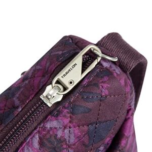 Travelon Anti-Theft Classic Small East/West Crossbody Bag, Wine Rose, One Size
