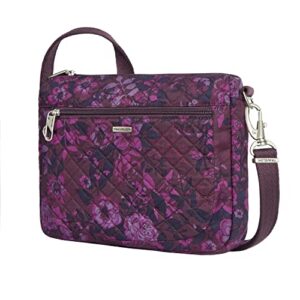 Travelon Anti-Theft Classic Small East/West Crossbody Bag, Wine Rose, One Size