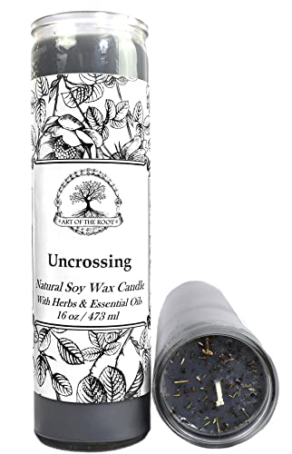 Uncrossing 7 Day Soy Herbal & Scented Spell Candle (Fixed) | Negativity, Spells, Curses, Jinxes, Hexes Rituals | Wiccan Pagan Conjure Hoodoo