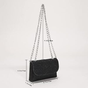 mojoyce Fashion Shiny Sequins Clutch Evening Bag Sparkling Designer Women PU Handbags