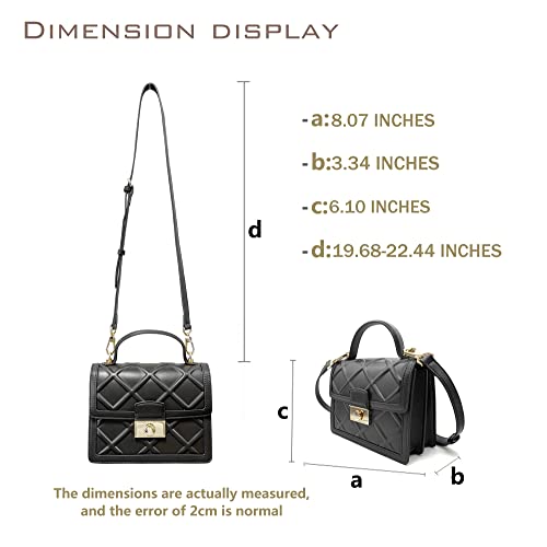 OOHOO Small Top-Handle Handbags for Women Crossbody Bags Purses for Women Y2k Fashion Designer Clutch Bags with Chain Strap