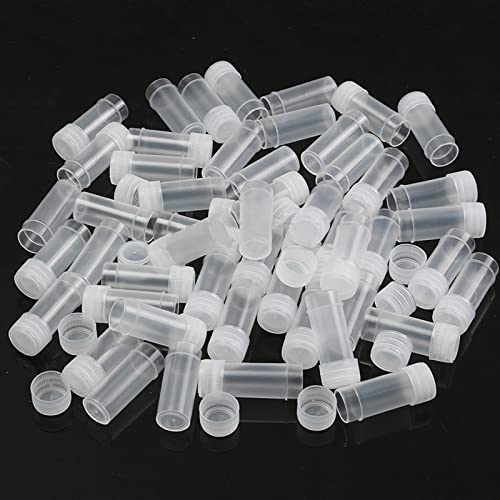 5ml Sample Bottle, Clear Storage Container, Seeds, Granular Objects, Powder Pills for Solids