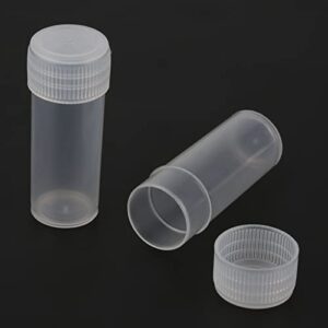 5ml Sample Bottle, Clear Storage Container, Seeds, Granular Objects, Powder Pills for Solids