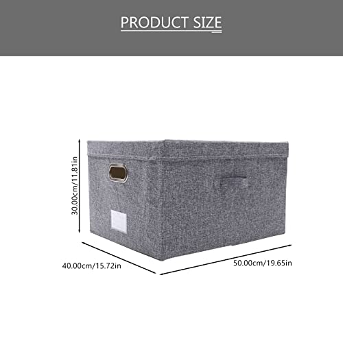 SUPVOX Collapsible Fabric Storage Box Closet Storage Bin Cardboard Cloth Cube Organizer Bin with Lids Foldable Organizer Containers with Handles for Home Bedroom