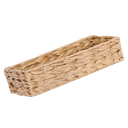 Woven Storage Basket Desktop Sundries Organizer Books Box Container Home Decorative Wicker Baskets/205