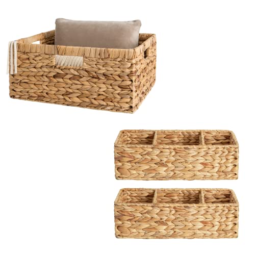 StorageWorks Water Hyacinth Storage Baskets