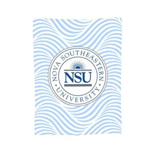 Nova Southeastern University Logo Fleece Blanket, Very Soft Microfiber Flannel Blanket for Couch Warm and Cozy for All Seasons