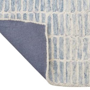 Natural Weave Handtuffted Capitola Wool Area Rug (Blue, 9 x 12 FT)