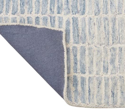 Natural Weave Handtuffted Capitola Wool Area Rug (Blue, 9 x 12 FT)