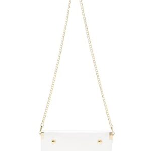 Afashor Women's Clear Crossbody Bag Transparent Shoulder Clutch Handbag with Chain