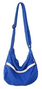 berrysun canvas bag women men trendy canvas hobo sholder bag satchel retro messenger bag school travel handbag