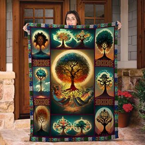 ONLANKET Tree of Life Blanket Beautiful Red Car Collection Throw Fleece Blanket for Couch, Sofa, Bed, Super Soft Cozy Luxury Bed Blanket 60" x 80"