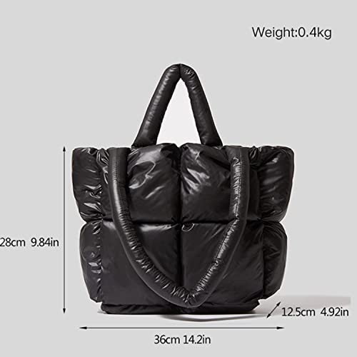 Cotton Handbag Large Tote Women Shoulder Bags Down Cotton Crossbody Bag Trend Crossbody Bag