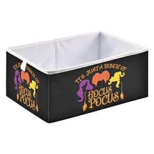 witches’ cauldron halloween storage basket storage bin rectangular collapsible toy boxs cute bin organizer for home office dorm shelf