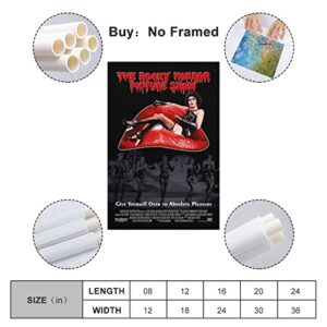 TONGYANG The Rocky Horror Picture Show Poster Movie Posters for Bedroom Aesthetic Wall Decor Canvas Wall Art Gift 12x18inch(30x45cm)