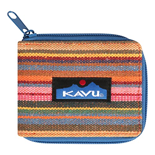 KAVU Wallowa Wallet Bifold Woven Cotton Wallet - Aloha Stripe