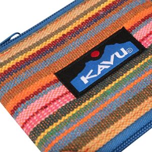 KAVU Wallowa Wallet Bifold Woven Cotton Wallet - Aloha Stripe