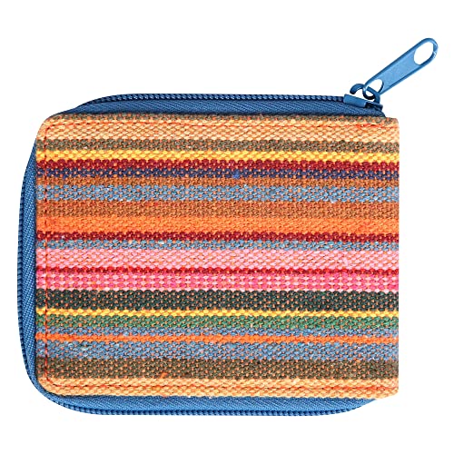 KAVU Wallowa Wallet Bifold Woven Cotton Wallet - Aloha Stripe