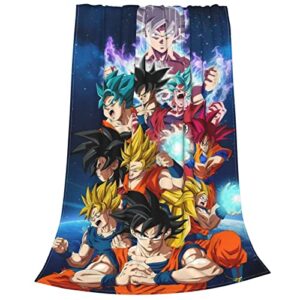 anime thicken throw blanket 80″x60″ adults super soft fleece throw blankets,fuzzy plush blanket oversized,travel camping blanket for all season