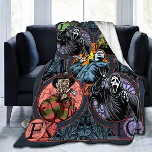 halloween blanket flannel cozy halloween throw blankets luxury watching blanket for couch bed all season gifts 50″x40″