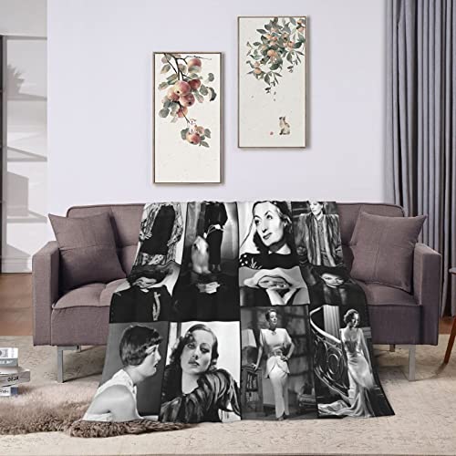 Joan Crawford Collage Blanket Ultra-Soft Micro Fleece Blanket Warm Cozy Plush Bed Blanket Lightweight Sofa Throw Blanket