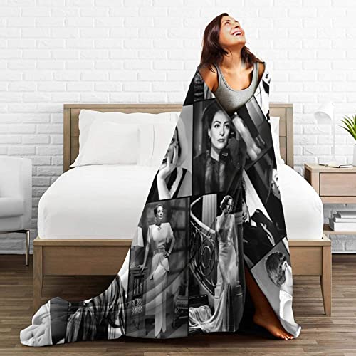 Joan Crawford Collage Blanket Ultra-Soft Micro Fleece Blanket Warm Cozy Plush Bed Blanket Lightweight Sofa Throw Blanket