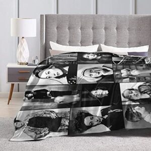 Joan Crawford Collage Blanket Ultra-Soft Micro Fleece Blanket Warm Cozy Plush Bed Blanket Lightweight Sofa Throw Blanket