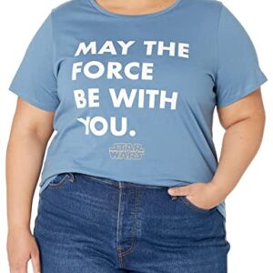 Amazon Essentials Disney | Marvel Princess Women's Short-Sleeve Crew-Neck T-Shirts (Available in Plus Size), Pack of 2, Star Wars Force, 4X