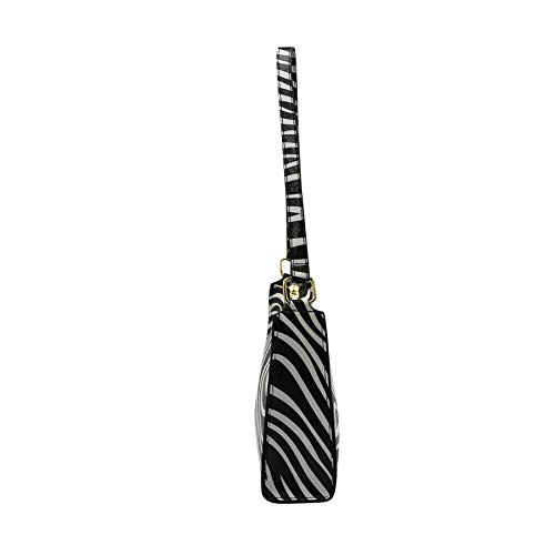 Women's Zebra Print Tote Shoulder Bag Leather Top Handle Purse Travel Handbag Clutch Wallet