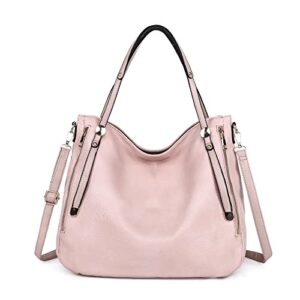 women handbag vegan leather fashion hobo bag large capacity and handbags with adjustable straps