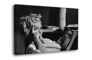 spiritualhands – marilyn monroe wall art canvas & poster, trendy wall decor, girly makeup room decor, framed vintage wall art , vogue poster, art & room posters, chanel pictures wall decor for bedroom (marilyn monroe book, 8″ x 12″ – ready to hang)