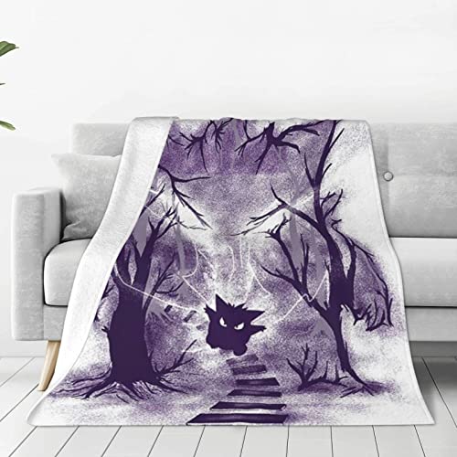 HAFSUM Cute Anime Blanket Cozy Warm Fleece Throw Blanket Lightweight Blankets and Throws for Men and Women 60"x50"