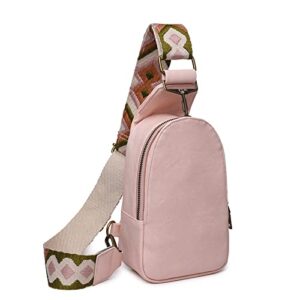 aomoon sling bag for women,pu leather small sling bags multipurpose chest bag crossbody bags for women travel