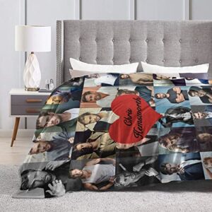 Blanket Ultra-Soft Comfortable Throw Blanket Lightweight Flannel Blankets All Season for Bed Couch Living Room 50"x40"