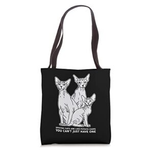 sphynx cats are like sphinx hairless cat owner sphynx cat tote bag