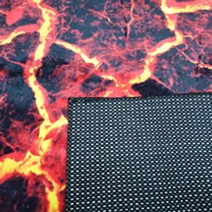 Hot Lava Rug, Lava Rug, Floor is hot Lava, Volcano Floor Rug C942 (23”x31”)=60x80cm