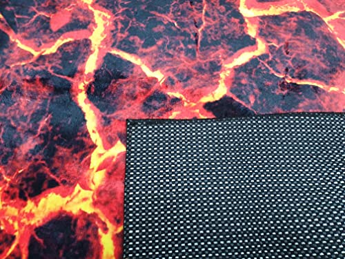 Hot Lava Rug, Lava Rug, Floor is hot Lava, Volcano Floor Rug C942 (23”x31”)=60x80cm