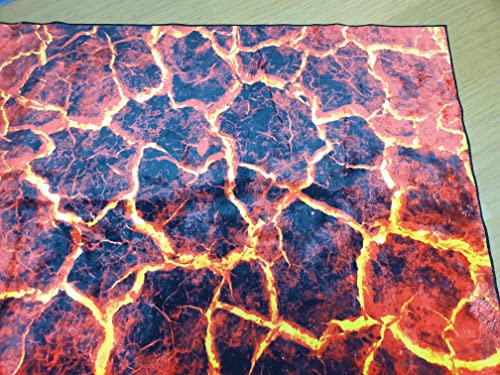 Hot Lava Rug, Lava Rug, Floor is hot Lava, Volcano Floor Rug C942 (23”x31”)=60x80cm