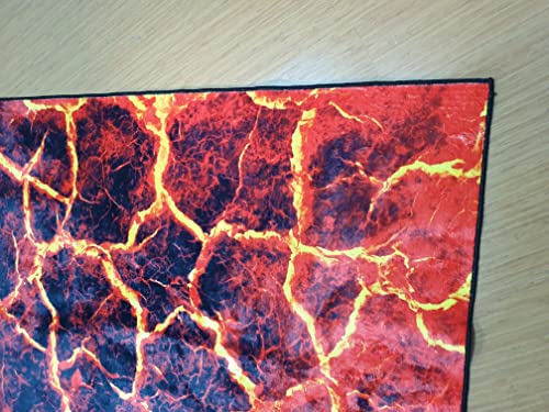 Hot Lava Rug, Lava Rug, Floor is hot Lava, Volcano Floor Rug C942 (23”x31”)=60x80cm