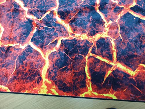 Hot Lava Rug, Lava Rug, Floor is hot Lava, Volcano Floor Rug C942 (23”x31”)=60x80cm