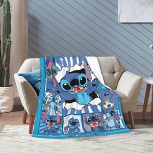 cartoon blanket super soft flannel throw blanket cute anime warm blanket for comfortable bedding office travel and sofa all season (blankets-2,50×40 in)