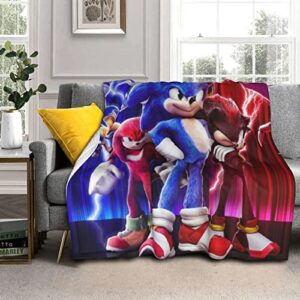 Cartoon Game Movie Blanket, Soft Anime Bed Throw Blanket Home Decor for Bedding Couch Sofa All Seasons Throw Blankets - 3 50"X 40"